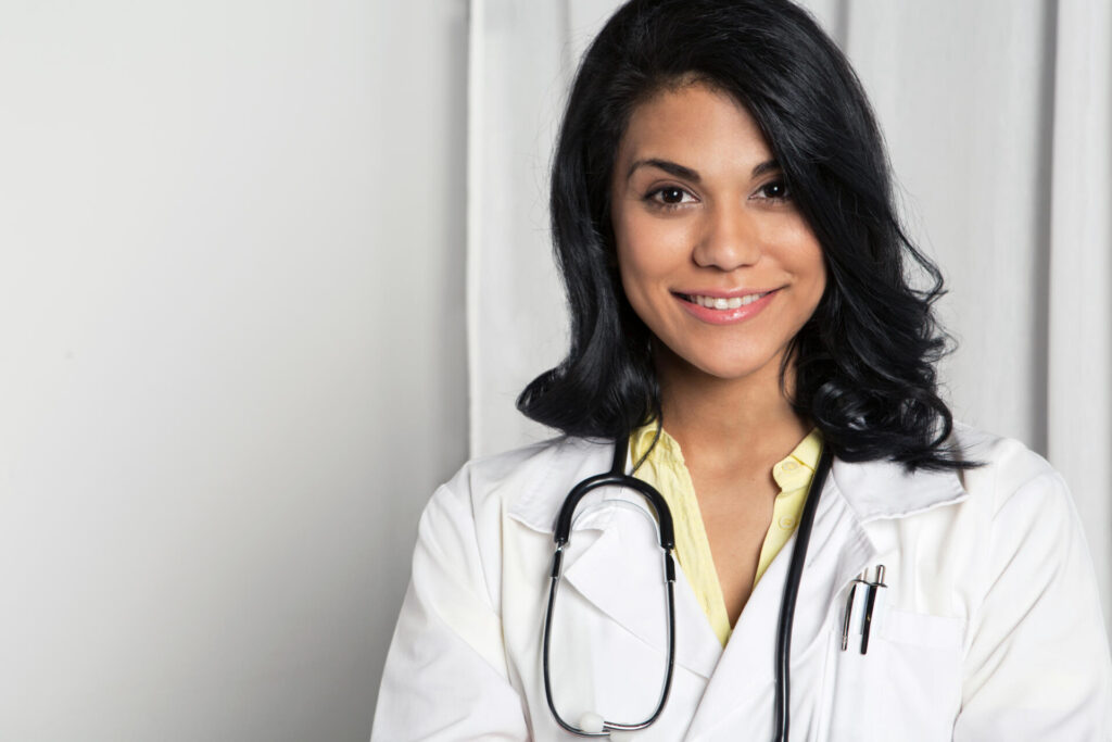 Empowered Female Doctor Ready for Work